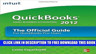 New Book QuickBooks 2012 The Official Guide (QuickBooks: The Official Guide)