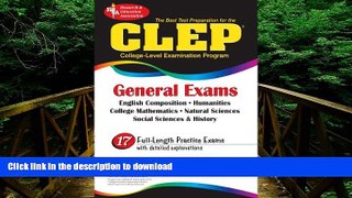 FAVORITE BOOK  CLEP General Exam (REA) - The Best Test Prep for the CLEP General Exam (CLEP Test