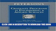 [PDF] Grad Guides BK5: Engineer/Appld Scis 2007 (Peterson s Graduate Programs in Engineering