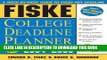 [PDF] Fiske College Deadline Planner 2004-2005 (Fiske What to Do When for College) Full Online