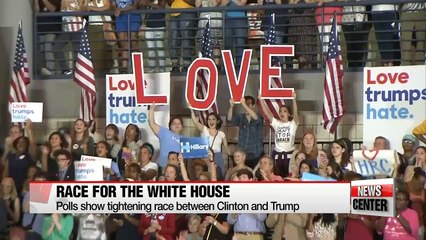 News polls show tightening race between Hillary and Trump