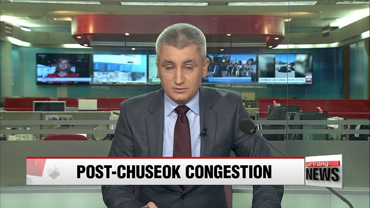 Seoul-bound expressways congested as Koreans return from Chuseok break