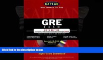 READ book  Kaplan GRE Exam with CD-ROM, Fifth Edition: Higher Score Guaranteed (Kaplan GRE