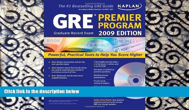 READ book Kaplan GRE Exam 2009 Premier Program (w/ CD-ROM) (Kaplan GRE Premier Program (W/CD))