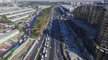 Otogar'daki Dönüş Çilesi Havadan Görüntülendi