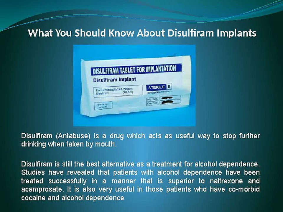 You Should Know About Disulfiram tablets- Disulfiram Implants