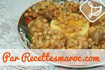 Pieds de Veau & Pois Chiches - Cow's Feet & Chick Peas - الكرعين أو الهركمة المغربية