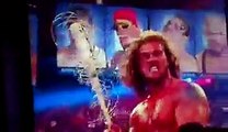 Edge Spears Mick Foley Through The Flaming Table
