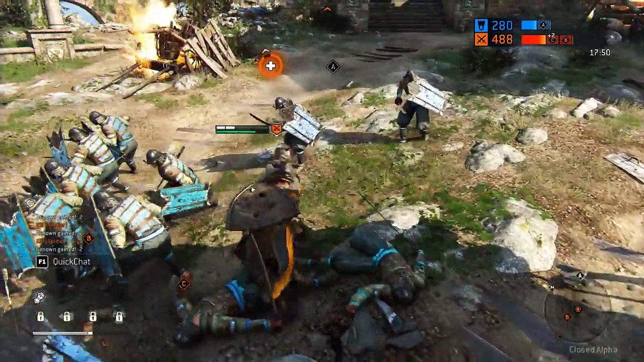 CONQUEROR KNIGHT 4v4 - For Honor (DOMINION MODE) Multiplayer PC Gameplay