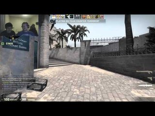 2-3 people playing CS:GO on one computer (one account(one game))