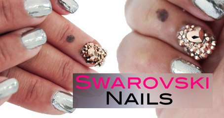 USpicy LED Nail Lamp Swarovski Nails with USpicy Review Demonstration