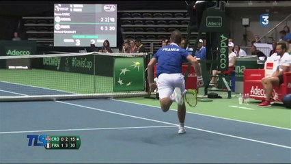 Richard Gasquet corrige Borna Coric en Coupe Davis