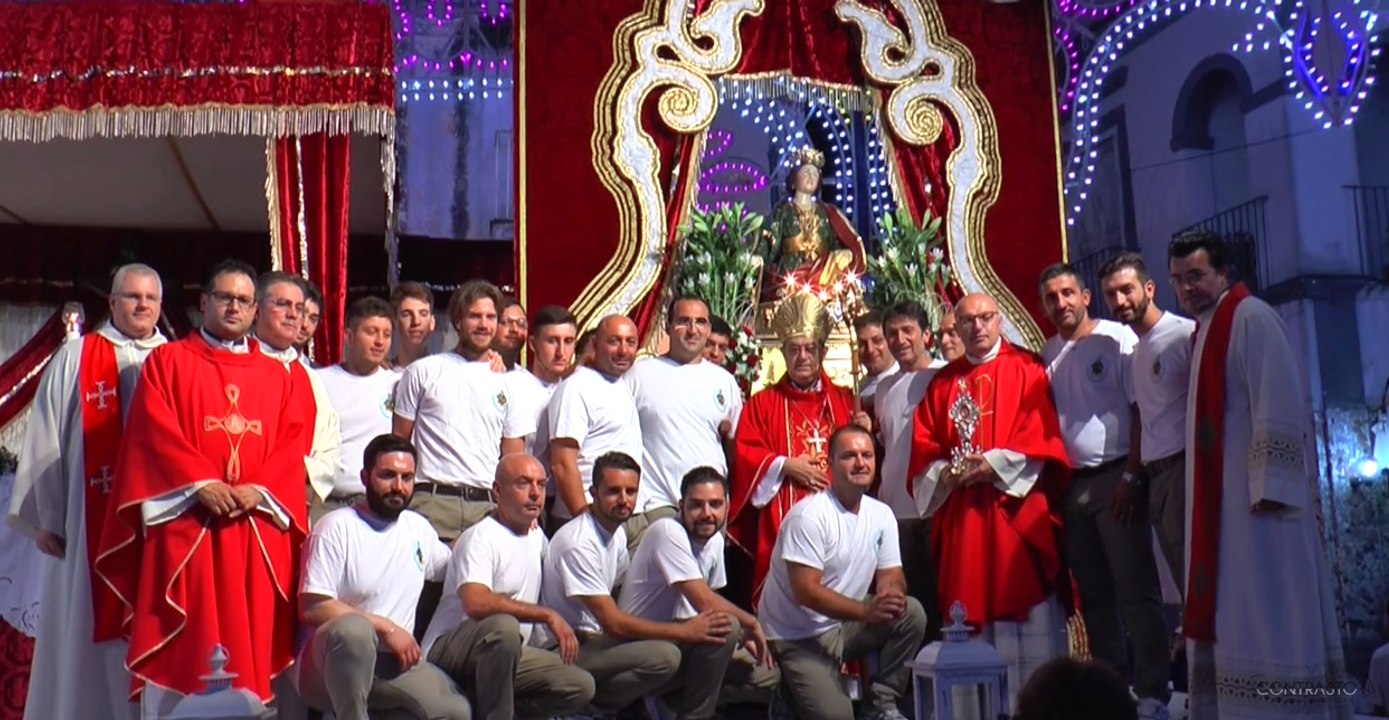 Carinaro (CE) - Festa di Sant'Eufemia, messa in piazza e fuoco a ritmo di musica (16.09.16)