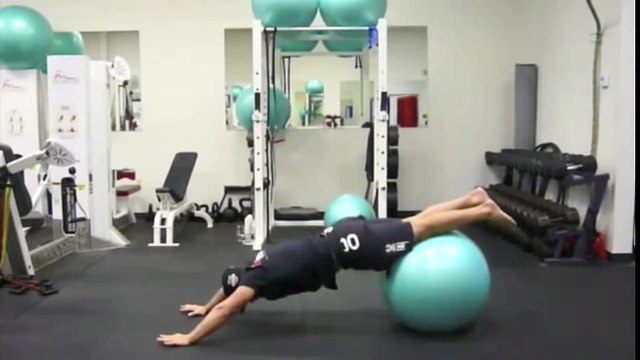 Killer Abs Exercise - Pike Roll Out on Fitness Ball