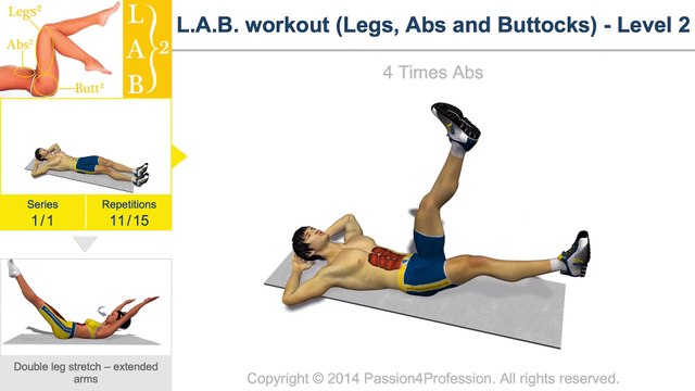 L.A.B. workout (Legs, Abs and Buttocks) - Level 2