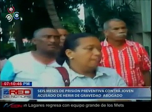 Dictan seis meses de preventiva contra el hombre acusado de herir de gravedad a un abogado