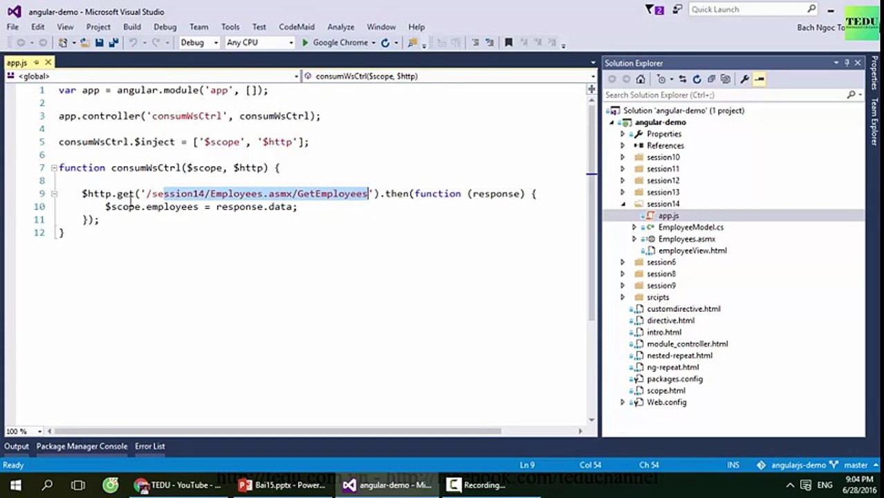 Bài 15  Tìm hiểu về AngularJS Service