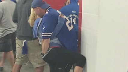 Crazy Bills Fans Dry Hump, Jump Through Tables, & Cause Mayhem