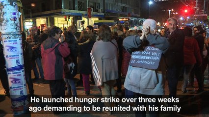 Ex-Guantanamo inmate continues hunger strike in Uruguay