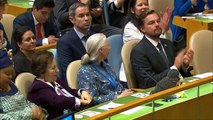 Leonardo DiCaprio attends star studded UN peace day