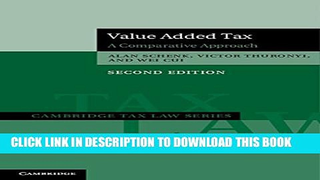 [PDF] Value Added Tax: A Comparative Approach (Cambridge Tax Law Series) Popular Online