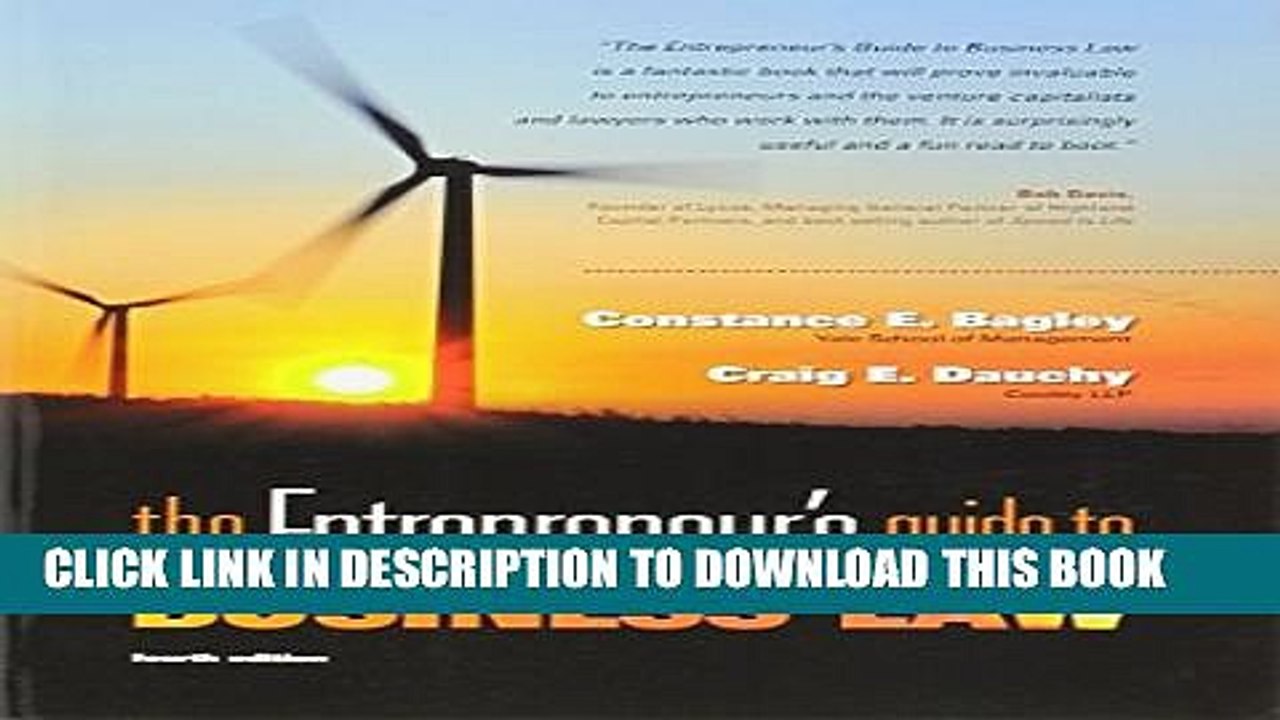 [PDF] The Entrepreneur s Guide to Business Law, 4th Edition Full Online