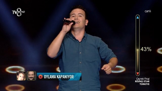 Kamil Avcı 'Bahçe Duvarından Aştım' Çeyrek Final - Rising Star Türkiye 7 Eylül 2016