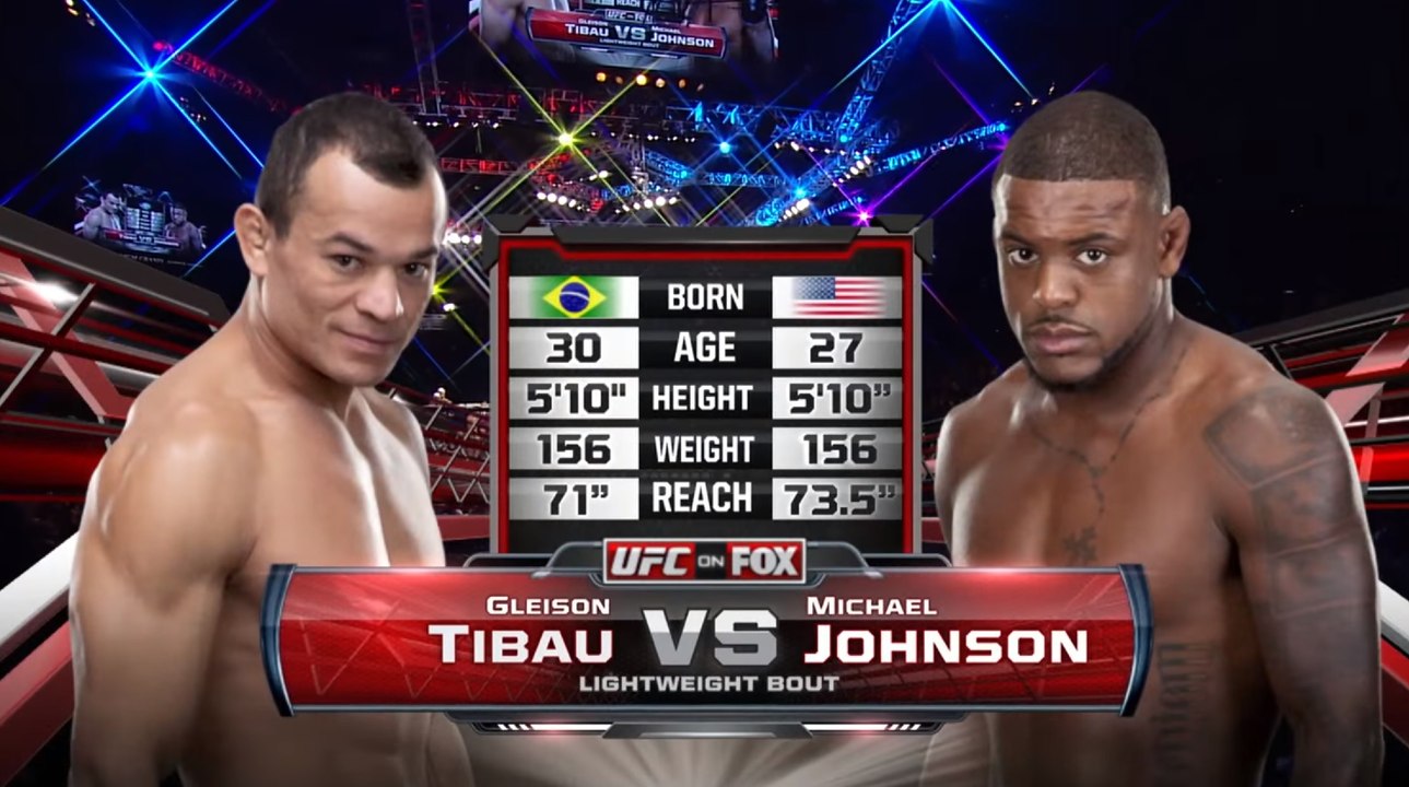 UFC Michael Johnson vs Gleison Tibau Full Fight Highlights 2016