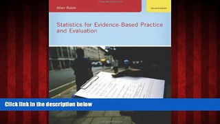 Online eBook Statistics for Evidence-Based Practice and Evaluation