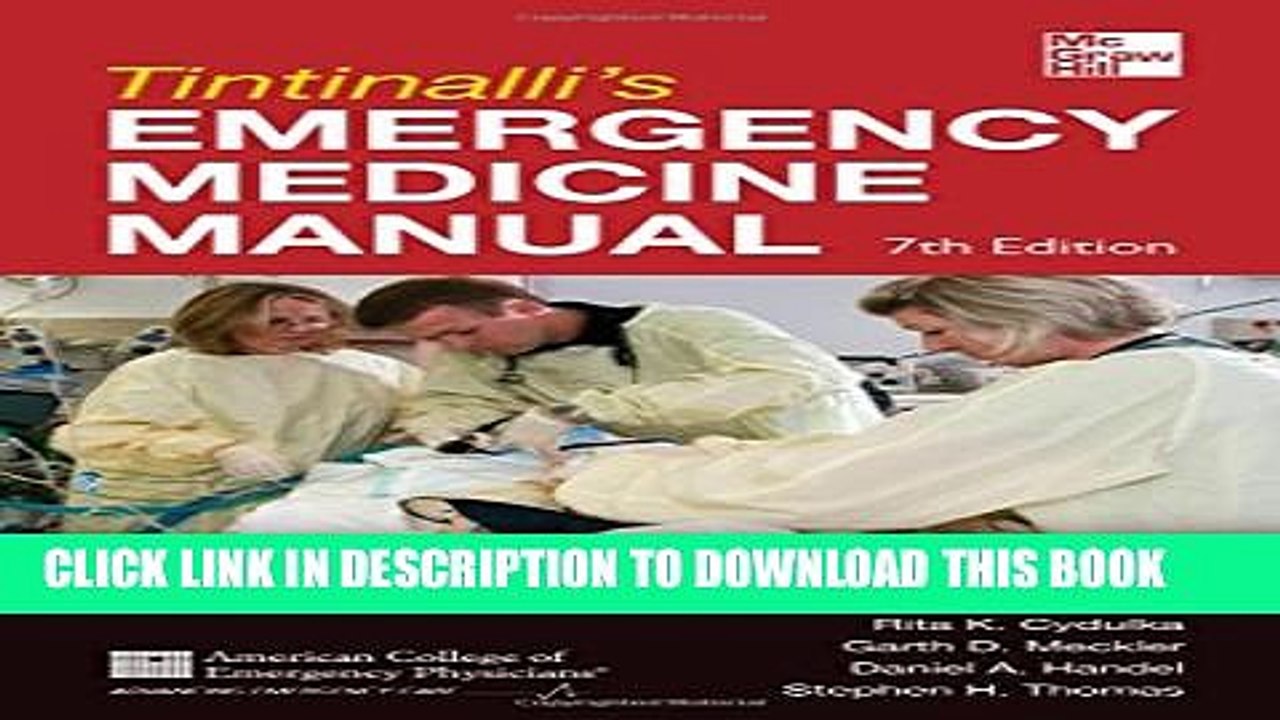 [PDF] Tintinalli s Emergency Medicine Manual 7th Edition Full Online