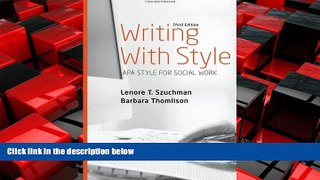 Online eBook Writing with Style: APA Style for Social Work