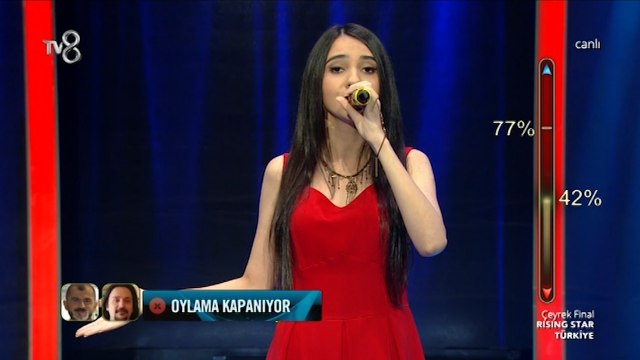 Ceren Karagöz 'Saçlarını Yol Getir' Çeyrek Final - Rising Star Türkiye 7 Eylül 2016