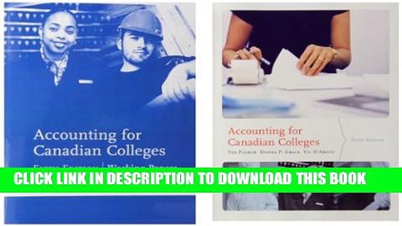 [PDF] Accounting for Canadian Colleges, Fifth Edition with Student Working Papers PKG Popular