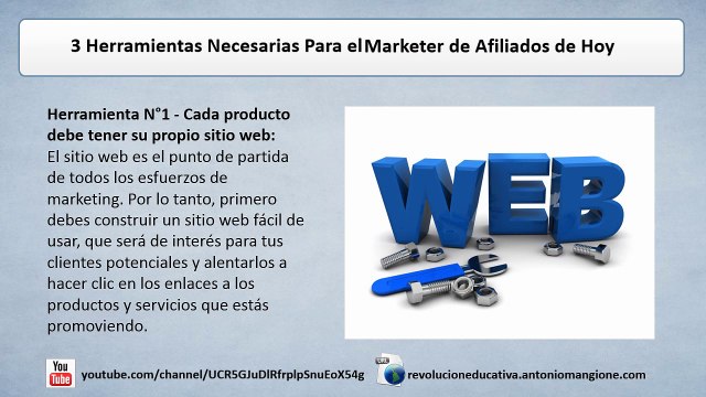 3 herramientas necesarias para el marketer de afiliados