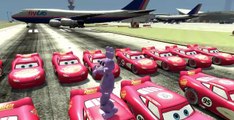 Nursery Rhymes w/ Bonnies Face [FNAF SFM] & Disney Cars Lightning McQueen Children Song with Action