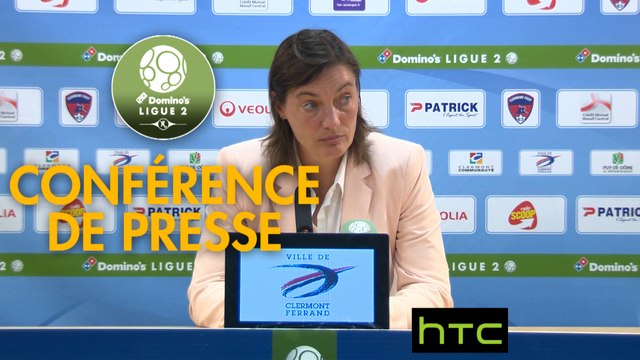 Conférence de presse Clermont Foot - RC Lens (1-1) : Corinne DIACRE (CF63) - Alain CASANOVA (RCL) - 2016/2017