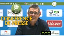 Conférence de presse ESTAC Troyes - Chamois Niortais (1-1) : Jean-Louis GARCIA (ESTAC) - Denis RENAUD (CNFC) - 2016/2017