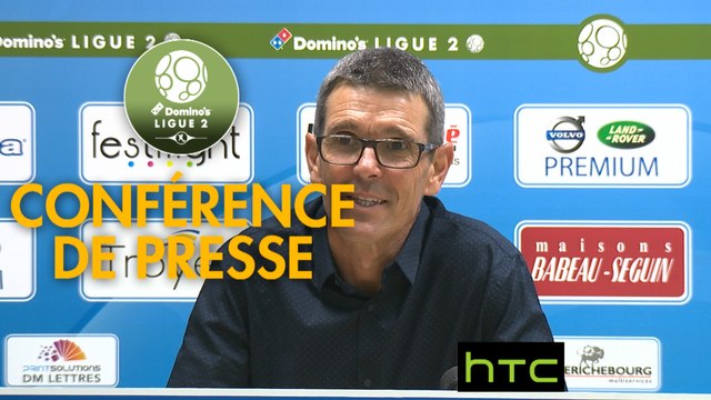 Conférence de presse ESTAC Troyes - Chamois Niortais (1-1) : Jean-Louis GARCIA (ESTAC) - Denis RENAUD (CNFC) - 2016/2017