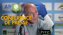 Conférence de presse FBBP 01 - Havre AC (2-1) : Hervé DELLA MAGGIORE (BBP) - Bob BRADLEY (HAC) - 2016/2017