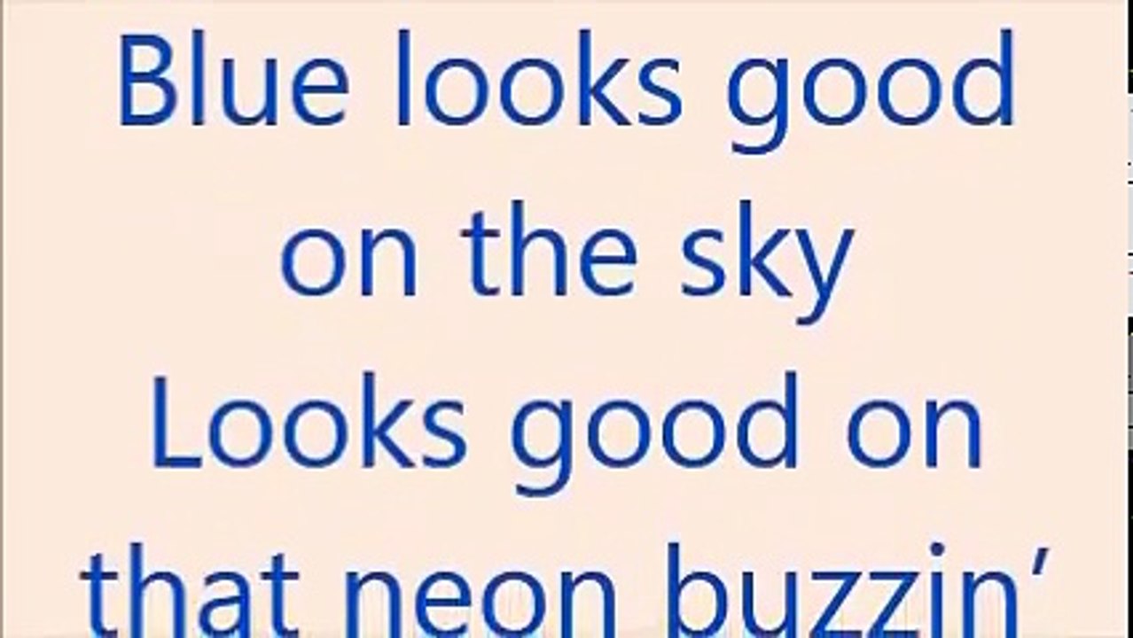 Keith Urban Blue Ain't Your Color Lyrics
