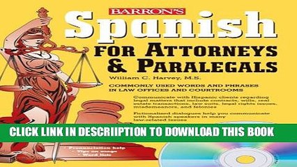 [PDF] Spanish for Attorneys and Paralegals with Audio CDs Full Online