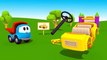 Educational cartoon. Leo the truck builds a cabriolet. 3D animation for kids. Construction cartoons