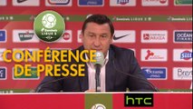 Conférence de presse Stade Brestois 29 - AJ Auxerre (1-0) : Jean-Marc FURLAN (BREST) - Viorel MOLDOVAN (AJA) - 2016/2017