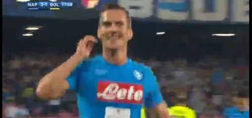 Arkadiusz Milik second Goal HD - Napoli 3-1 Bologna - 17-09-2016