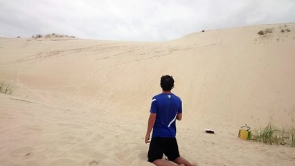 Sand Dune Sledding Face Plant