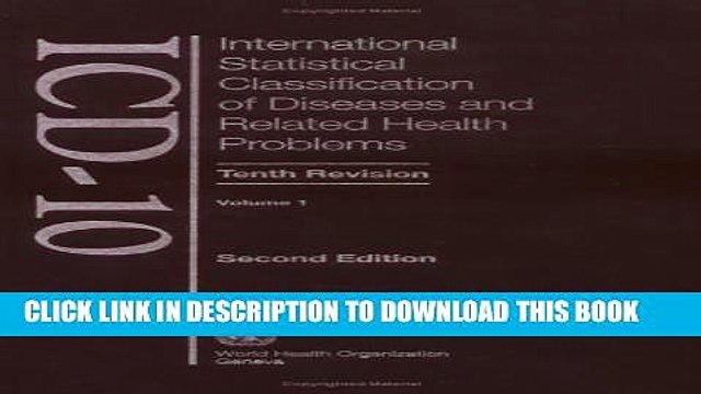 [Read PDF] The International Statistical Classification of Diseases and Health Related Problems: