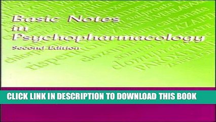 [Read PDF] Basic Notes in Psychopharmacology Download Online