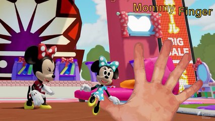 Minnie Mouse Colors 3D Finger Family and 5 Little Monkeys Jumping on the Bed w/ Nursery Rhyme Lyrics