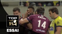 TOP 14 ‐ Essai Metuisela TALEBULA (UBB) – Clermont-Bordeaux-Bègles – J5 – Saison 2016/2017
