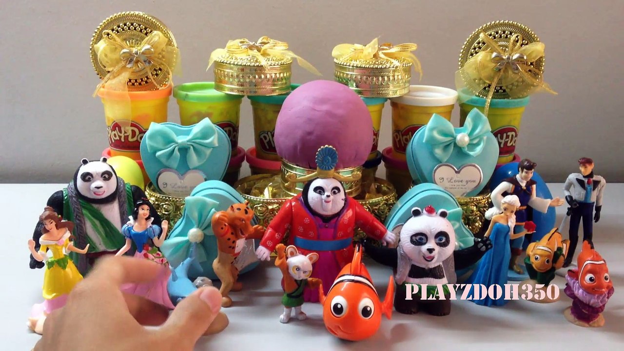 Disney Princess, Snow White, Cinderella,Plants VS Zombies,PLAY DOH SURPRISE EGGS with Surprise Toys,Kung Fu Panda